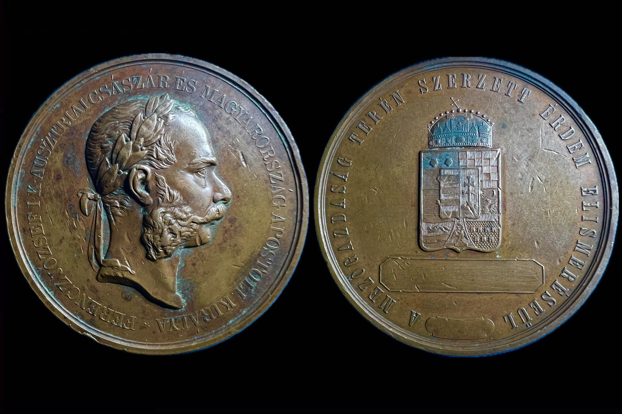 Ferenc József Bronz kitüntetés érem 